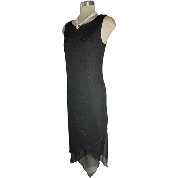 * NEW* AGB Black Embellishments Formal Sleeveless Dress Size M - Picture 17 of 17